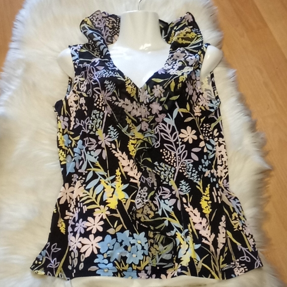 Calvin Klein Floral Ruffled Sleeveless B… - Picture 13 of 15